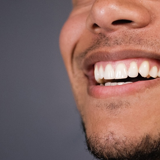 Closeup of a man smiling